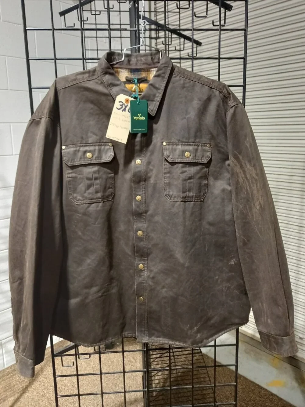 Bountyman Concealed Carry Shirt Jacket - Brown | 3XL - Picture 2 of 9